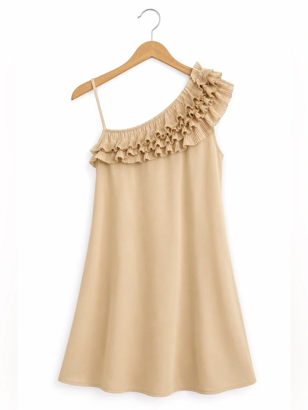 blue cocktail dress for wedding guest Ever-Pretty Lurex Mesh Ruffle Sleeve A-Line With Sleev What I Want! (see description for info!):24" Arch Piece and mini length cf-size-16-can-usa ZAFUL Smocked Mini Cami